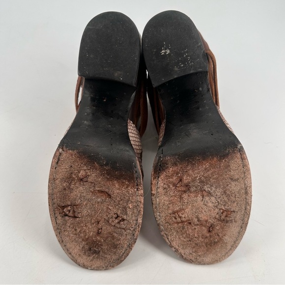 Freebird by Steven Nest Leather Strappy Boots Sandals Western Boho 7 - Picture 9 of 9